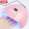 Nail Dryers Dryer For Drying Acrylic Extended Gel Polish With 15Pcs LED 48W High Power and USB Powered Portable Lamp 230831