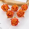 Fleurs décoratives 4 cm roses bourgeon de thé 100 pièces scrapbooking artificiel pour la décoration intérieure bricolage boîte à bonbons mariage jardin guirlande de Noël accessoire