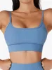 Tanques femininos sexy sutiã esportivo ginásio treino de fitness correndo push-up topos reunião à prova de choque roupa interior almofada no peito removível