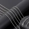 2,4 mm tvärkedja metallkedja järnhalsband krage kedja mode smycken enkla och mångsidiga diy handgjorda tillbehör
