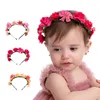 Akcesoria do włosów Balleenshiny Baby Headband dziewczęta Korona Księżniczka Kids Bridal Floral na 0-3 lata dziecięce narzędzia Po