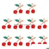 Charms Peixin 10Pcs/Set Fashion Sweet Fruit Cherry Pendant Jewelry Colorf Earring Accessories Diy Making Supplies Drop Delivery Findin Dh9Gr