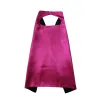 Zwykły kolor 2ayer Kids Superhero Cosplay Costume Satin Cape Halloween Cosplay Cosplay Purpes for Kids zz