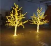 Decorazione natalizia alta 1,5 M 1,8 M Led artificiale ciliegio leggero a prova di pioggia per uso esterno