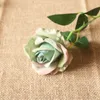 Decorative Flowers Artificial Velvet Corner Rose Simulation Single Wedding Pography Bouquet Valentine's Day Gift Home Bedroom Garden Decor