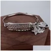 Reine britannique mère Vivienne lettre d'amour coquille naturelle Saturn Bracelet personnalité livraison directe accessoires de mode Dhqdj