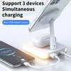 Chargeurs sans fil Lumière LED 3 en 1 Support de chargeur magnétique Macsafe Port USB pour Station de charge rapide 230830