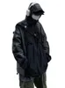 Giacche da uomo Harajuku Y2K Giacca oversize vintage Hip Hop Color Block Uomo Donna Giacca a vento con cappuccio Giacca allentata con cappuccio Cappotto Streetwear 230831