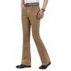 Jean évasé classique en velours côtelé pour homme, pantalon Bootcut extensible des années 60 et 70, LST230831