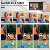 Camcorders 4K Camera Ultra HD 56MP Photo AF AF Auto Focus Digital с картой памяти с аккумулятором 32G для получения видео -блогов Q230831