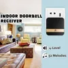 Teléfonos de puerta de video Universal 433MHz WIFI inalámbrico Timbre inteligente Chime Receptor de música interior 52 melodías 4 niveles de volumen para timbres 230830