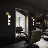 Lampa ścienna szczotkowane złote / czarne żelazo z matową szklaną kulą odcień g9 LED w tle lekki salon sypialnia sypialnia nocna