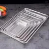 Baking Tools Large Stainless Steel Hole Bakeware Food Storage Tray Pan BBQ Oil Filter Oven Bread Pastry Plate Kitchen Utensils