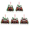 New Arrival Santa Claus Christmas tree Pendant Handwritten Name Resin Christmas ornament