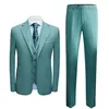 Jacka Vest Pants Slim Fit 3 Pieces Tuxedos Groom Wedding Men Suits Tuxedo Terno Masculino de Pour Hommes Blazer S-3XL251I