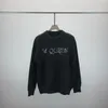 Mäns plus size hoodies Sweatshirts 2023 mode jacquard rund hals tröja kvinnors mäns samma trend high street långärmad kappa a80i99