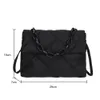 Evening Bags Chain Crossbody Square Nylon Flap Ladies Shoulder Fashion Quilted All match Winter Large Capacity for Girls Shopping 230831