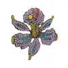 Broches MITTO a conçu des bijoux de mode et des accessoires de haute qualité, strass multicolores, pavé de fleurs, orchidée, robe VINTAGE