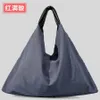 Large capacity and lightweight umbrella shaped tote bag for female niche lazy style cotton linen handbag for leisure commuting underarm bag 230831