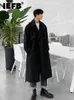 Men's Trench Coats IEFB Wear Korean Trend Windbreaker Mid Long Loose Clothes Handsome Male's Autumn Casual Coat With Belt 4312 230831