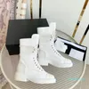 2023-New Graphy Boots Black open brim beaded leather fabric with gold metal accessories eyelets zipper fashionable avant-garde 35-40