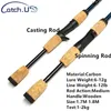 Boat Fishing Rods Catch.U 1.7m/1.8m Fishing Rod Carbon Fiber Spinning/Casting Fishing Pole Bait Weight 6-15g Reservoir Pond Fast Lure Fishing Rods 230831