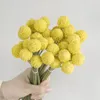 Decorative Flowers 9Pcs Handmand Artificial Holding Material Vases Decor Home Accessories Wedding Bouquet Golden Ball Christmas Fake Plants