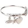 Reine britannique mère Vivienne lettre d'amour coquille naturelle Saturn Bracelet personnalité livraison directe accessoires de mode Dhqdj