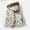 Parkas pour hommes Degré -30 90% hiver doudoune de canard hommes Parkas à capuche col de fourrure coupe-vent épais chaud Camouflage vers le bas manteau 5XL 6XL 7XL 8XL Q230831