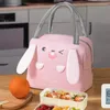 Storage Bags Cartoon Lunch Bag Leakproof Kawaii For Girls Large Capacity Tote Reusable Container Box Picnic