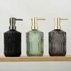 Flytande tvåldispenser nordisk stil tvålflaska tvål dispenser förtjockade glasflaskor schampo duschgel press flaska badrum dekoration tillbehör 230831