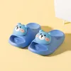 Chinelo Kruleepo 2023 Verão Crianças 3D Cartoon Urso PVC Chinelos Sapatos Bebê Meninas Crianças Meninos Casa Ao Ar Livre Não Slip Flip Flops Sandálias