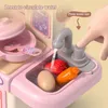 Cozinhas Jogar Comida 36cm Crianças Simulação Casa Cozinha Brinquedo Conjunto Puzzle Interação Amor Mãos no Treinamento Bebê Mini Menina Cozinhando Menino Presentes 230830