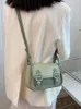 Borse da sera a spalla a contrasto per le donne 2023 Moda Pu Leather Crossbody Borsa da donna sotto le ascelle Designer di lusso con patta Borse femminili