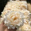 50 PCS Haute Qualité Soie Pivoine Fleur Têtes De Noce Décoration Artificielle Simulation Soie Pivoine Camélia Rose Fleur De Mariage 310h