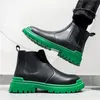 Botas Primavera Hombres Casual Transpirable Estilo Británico HighTop Coreano Moda AllMatch Trabajador Botas Zapatos 230831