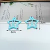 Pentagramm BB Clip Dopamin Farbe Haarspange leuchtende Stern Haarspange glänzende Kinder Kopfbedeckung Haarschmuck Kantenclip