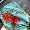 Luksusowe elastyczne zagłówki turban 100% jedwabne kwiatowe opaski do włosów Bandanas dla kobiet Wysokiej jakości designerski opaska na głowę Bandana Gift Drezno