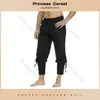 Herrenhose, mittelalterliche Hose, Wikinger-Kostüm für Männer und Frauen, Piratenhose, Schnürhose, Renaissance-Hose, Pirat, Braun, Schwarz, Übergröße, Halloween, 230831