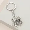 Keychains Lanyards Spider Keychain Araneid Animal Key Ring Metal Chains Halloween Gifts for Women Men Handbag Accessorie DIY Handgjorda smycken 230831
