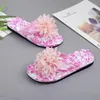 Slippers Zomer Vrouwen Fad Mooie Bloem Platte Sandalen Slippers Platform Schoenen Kleurrijk Zacht Strand