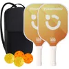 Racchette da squash Set racchette da pickleball-Set di pickleball in grafite approvato USAPA di 2 racchette 4 palline da pickleball Racchetta da pickleball da beach tennis 230831