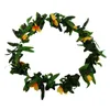 Kwiaty dekoracyjne luau leis 30 szt. Tropikalne hawajskie naszyjniki z liści lei na kostium hula i imprezę plażową
