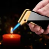 New Creative Windproof Cigar Pipe Lighter Jet Metal Compact Butane No Gas Inflated Torch Cigarette Candle Smoking Gift M0NW