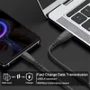 Câble USB Type C à ressort 3A, 1.5M, pour charge rapide, cordon rétractable, pour Xiaomi Poco, Huawei, Samsung