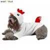 Vêtements pour chiens Warmhut drôle chien poulet costume animal de compagnie Halloween Noël cosplay manteau petit animal de compagnie chat costume polaire à capuche tenues chaudes vêtements 230830