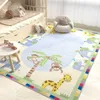 Tapis antidérapant de décoration de chambre d'enfants de bande dessinée tapis nordiques pour le salon tapis lavable à la maison tapis rampant de bébé de grande surface HKD230829