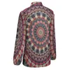 Damenblusen, Retro-Mandala-Bluse, Böhmen-Druck, trendiges Design, Damen-Langarm-Street-Hemden, Sommer-Oversize-Kleidung