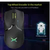 Mice Delux M800 PRO PAW3370 Optical Bluetooth Wireless Gaming Mouse 19000 DPI Programmable Rechargeable Ergonomic Wired Mice For PC 230831