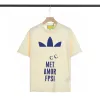 T-shirts pour hommes Polos Col rond brodé et imprimé style polaire vêtements d'été avec street pur coton efe e2w